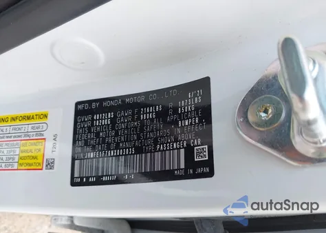 2022 Honda Civic Ex из США, поврежденный, VIN JHMFE1F76NX003035